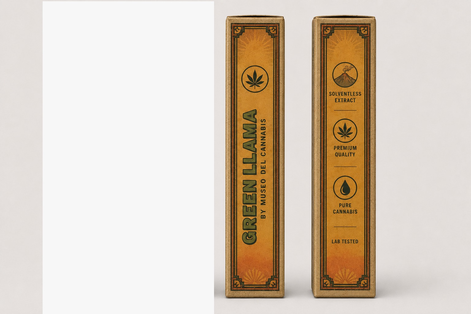 Arte y packaging Green Llama